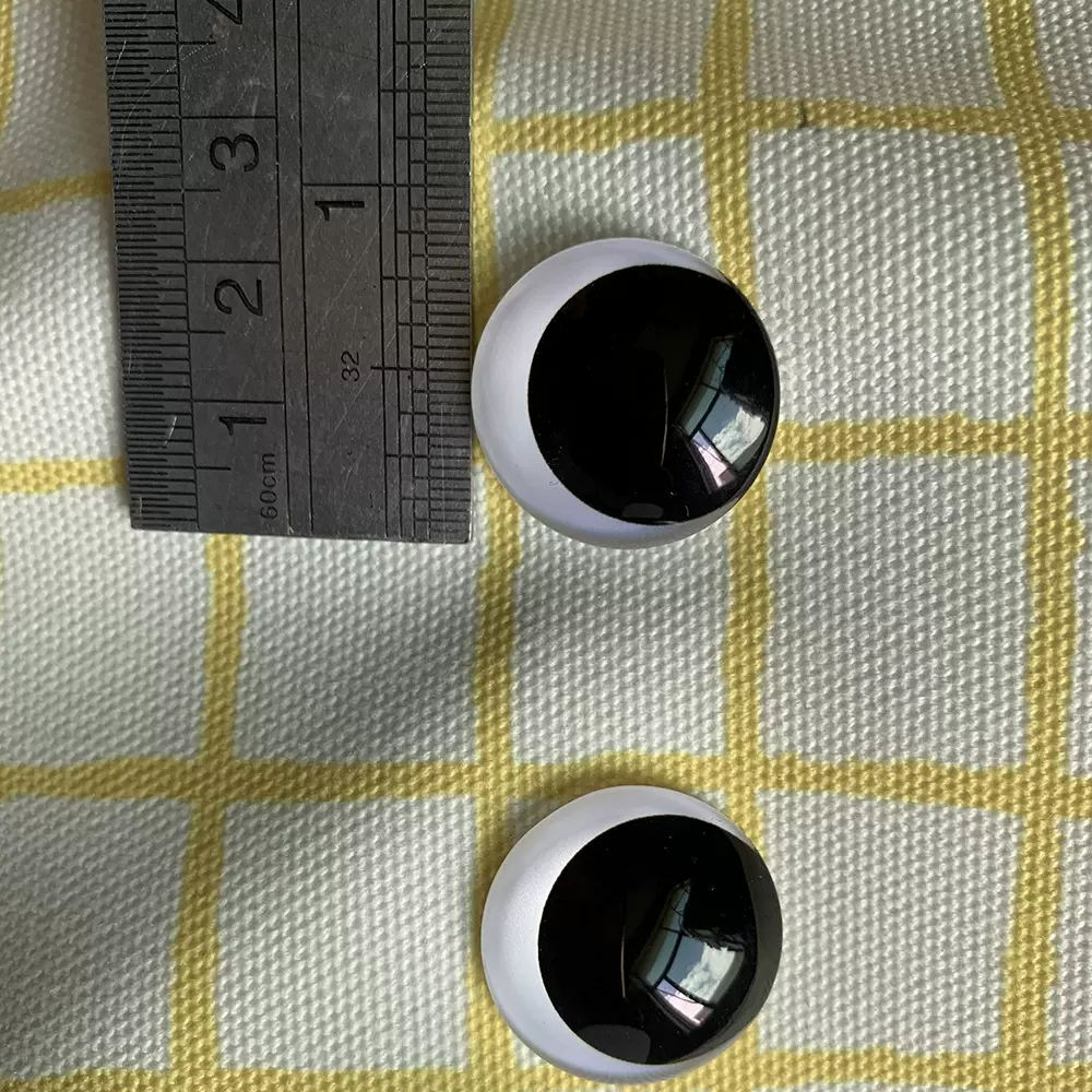 diy饰品配件玻璃黑白眼珠毛绒玩具仿真玩偶眼睛时光宝石手袋眼片