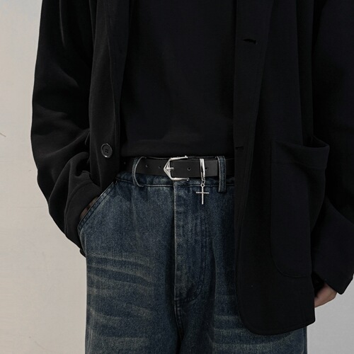 ins Korean version of Harajuku retro personality belt men's versatile belt simple student suit pants belt casual men and women trendy