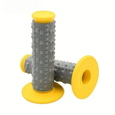 Motorcycle Handle Cover Modified with Imported Silicone 3D - yellow