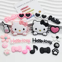 Розовая вечеринка KT Katy Cat мягкий клей DIY аксессуары для мобильного телефона чехол для изоляции воды чашка декоративный патч обувь