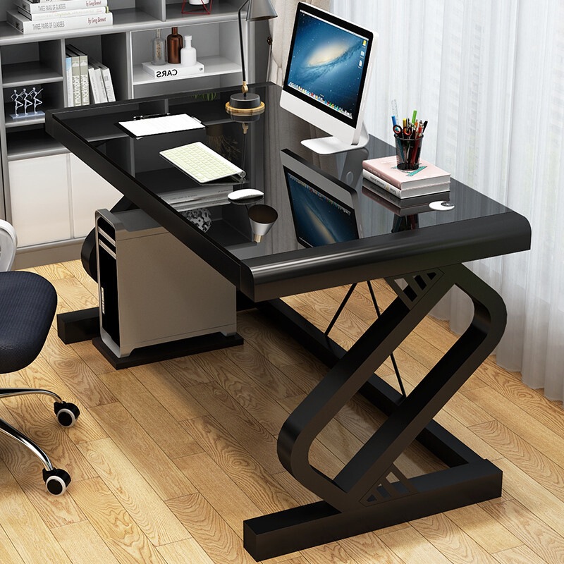 Computer desk, desktop, home gaming desk, economical office desk, simple study desk, modern learning desk, new glass desk