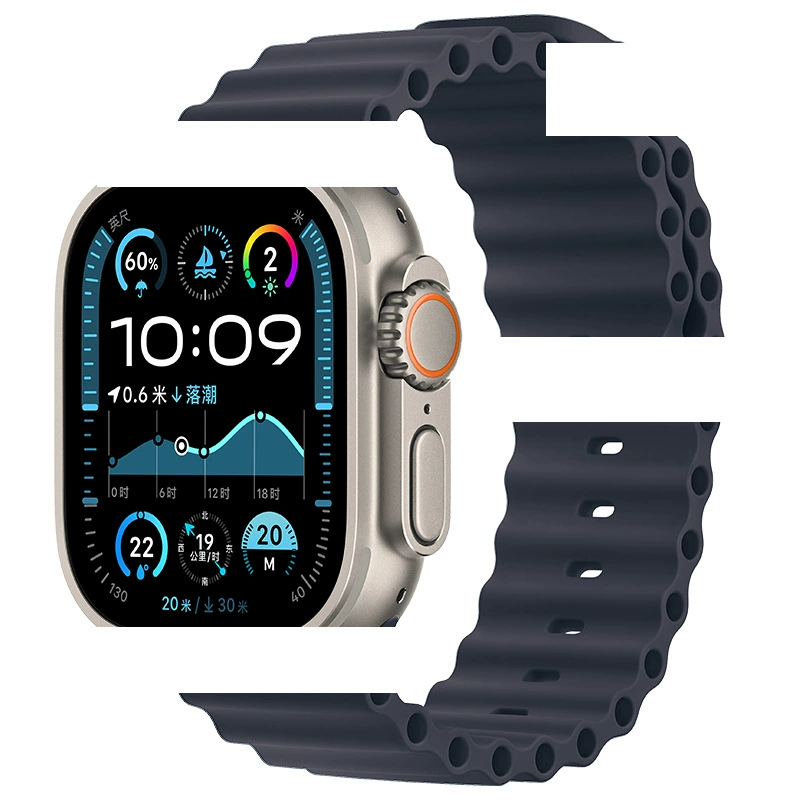 Подходит для Apple Ocean лента Official Sports Silicon Apple Watch10 лента Ultra2 Новый