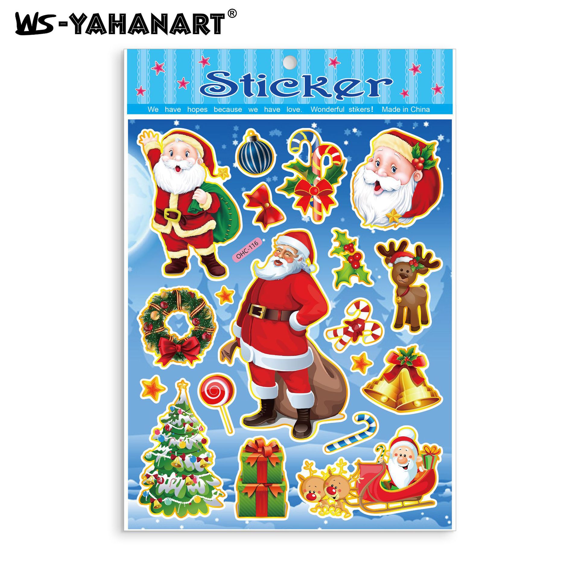 Pegatinas de Sellado DIY Navideñas de Papel para Navidad
