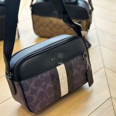 Ole C の新しい売れ筋のクラシックなメンズ カメラ バッグ ショルダー クロスボディ バッグ ポータブル ダブル ジッパー ダブル コンパートメント