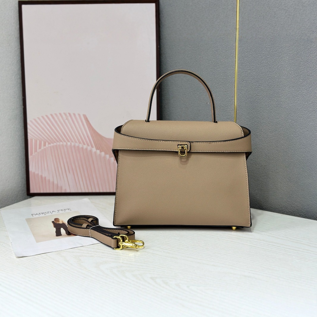 새로운 팜프린트 켈리 캐주얼 여성용 핸드백 크로스보더 트렌드 통근 다용도 싱글 숄더 크로스바디 플래티넘 스몰 스퀘어 백