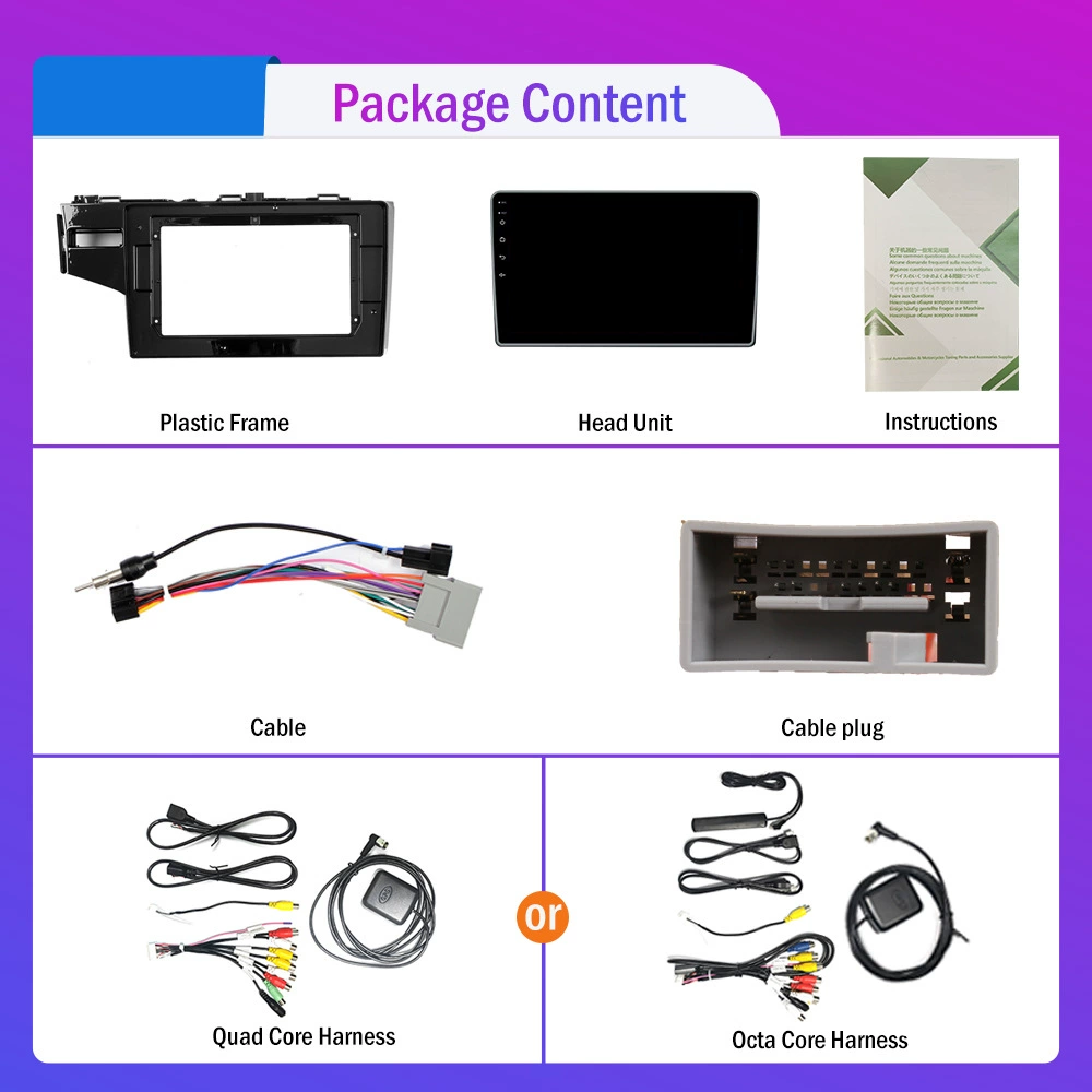 Suitable for Honda Fit 2014-2017 Android car navigation GPS reversing image car integrated machine
