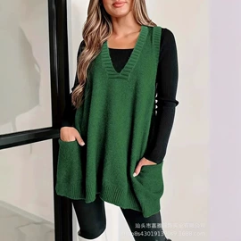 女式针织衫;吊带背心;毛衣