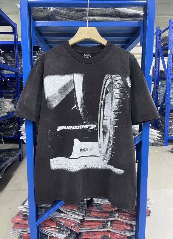高品質 SAINT MICHAEL ICON ウォッシュ加工 オールド半袖 アメカジ レトロ プリント カップル Tシャツ 男女兼用|undefined