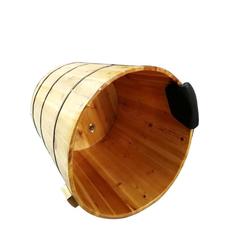 2F圓形香杉木泡澡洗澡桶木桶沐浴桶盆木桶成人木質浴缸全身浴桶坐