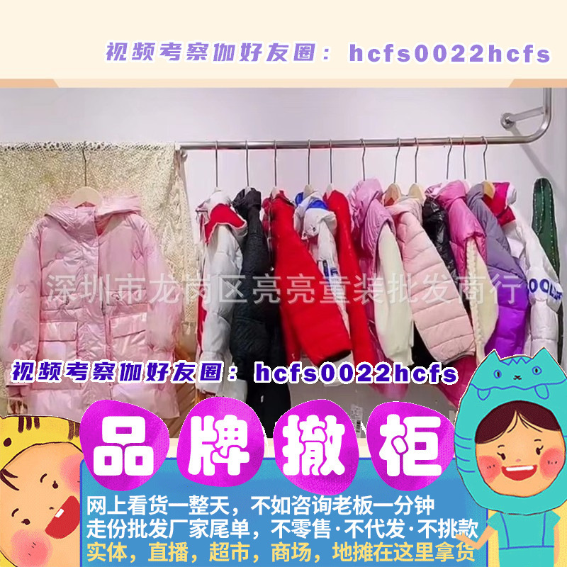 大头儿Z 儿童羽绒服女童男童中长款白鸭绒童装冬装外套 直播货源