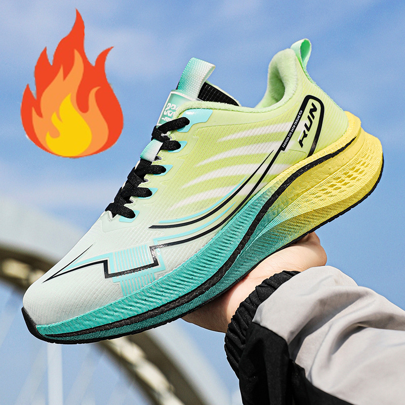 Comercio exterior 48 zapatos de corrida de carbono de cuero para hombres zapatos deportivos de maratón profesional zapatos de entrenamiento físico para estudiantes