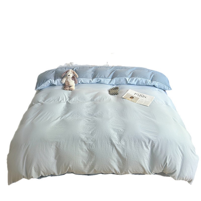 Ultra-soft Bubble Bedding Set With Duvet Cover And Bed Sheet_voghion.com
