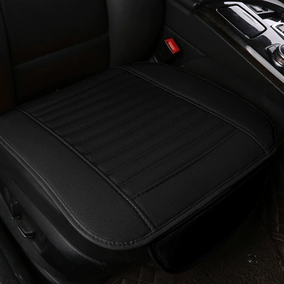 Breathable Spliced ​​Fast Leather Seat — Seat cushion, seat cover - mysterious-black-leaflet