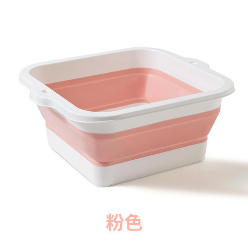 Wholesale square footbath foldable household lazy foot bath artifact plastic footbath portable footbath