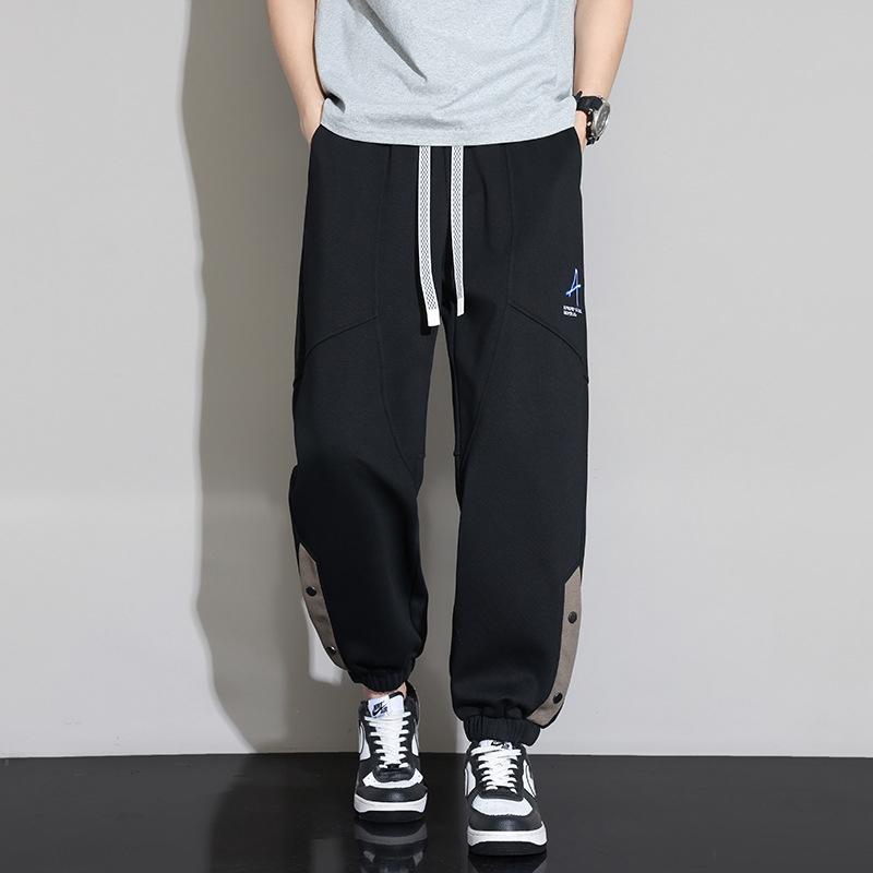 Jyf-2660 Men's Plus Size Spring and Autumn Trendy Brand 150kg Loose Wide-Leg Men's Sports Casual Jeans