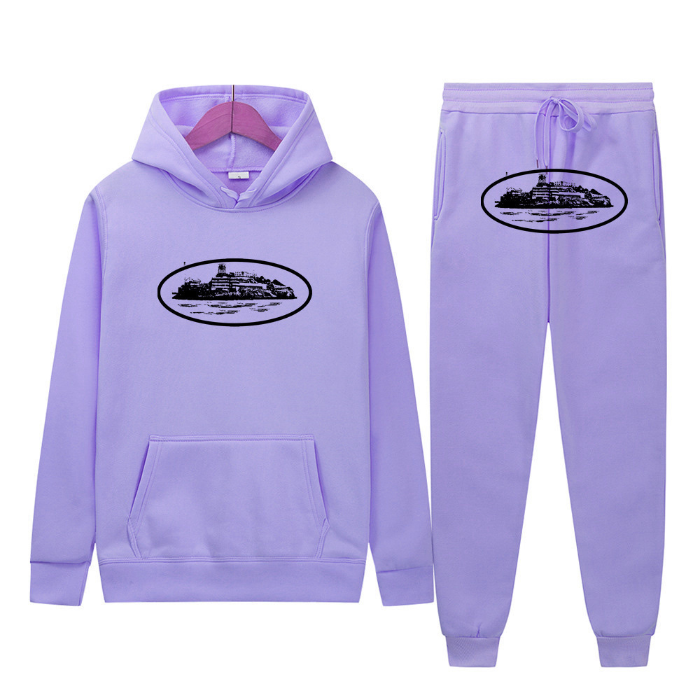 Cross-border trend street suelt sweater set Cortez blanco ropa deportiva para hombres y mujeres hip hop skateboarding set casual