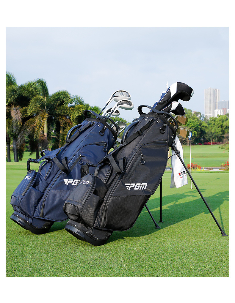 Túi đựng gậy golf PGM chống nước có chân đế gập, kích thước 127x35x35 cm — QB156-Màu đen, QB156-màu xanh đậm, QB156-Màu xám chi tiết 11