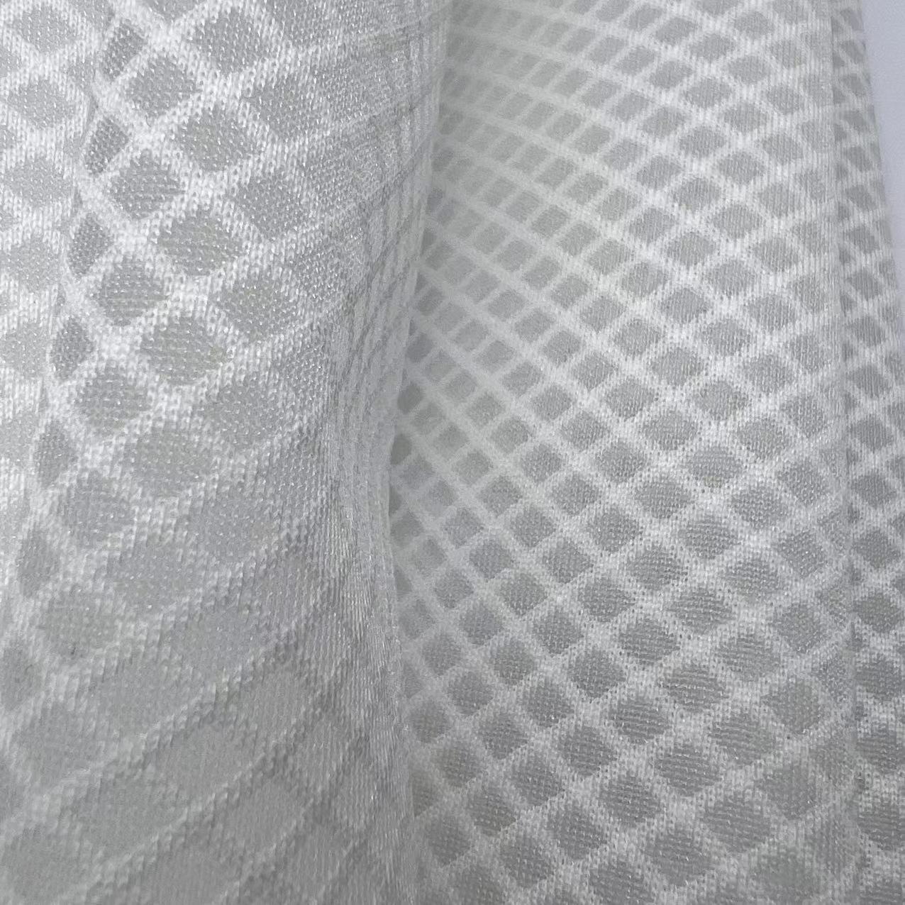 三明治网布  菱形尼龙鱼丝透明单层网布 家居用品鞋服面料 现货