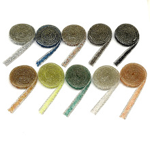 厂家直供1厘米宽钻贴树脂钻条一撕即贴背胶钻贴厂家供应