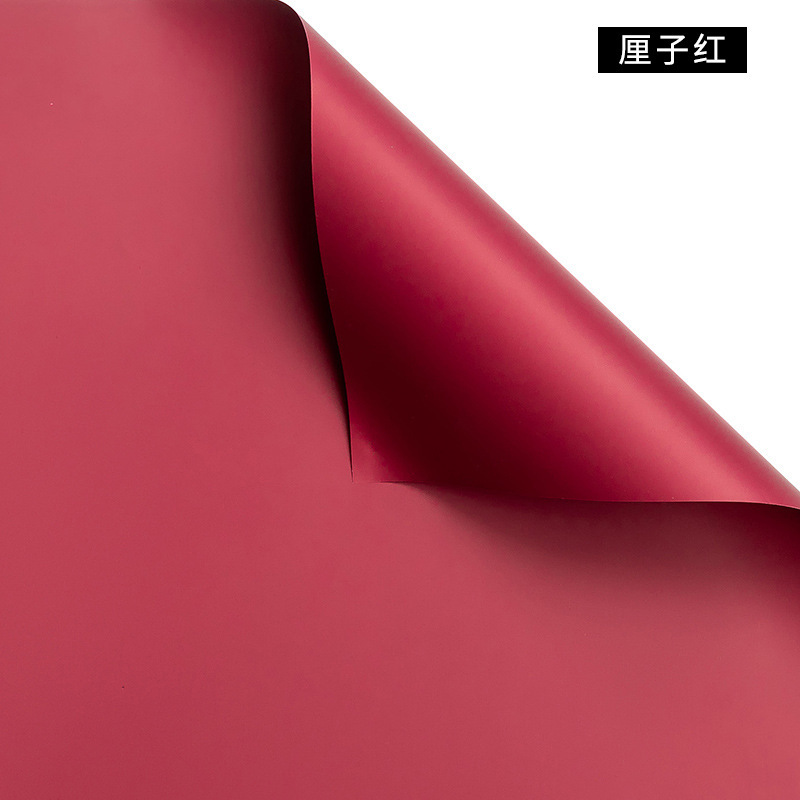 Color puro Papel Ouya Papel de envolver de flores Papel de envolver de flores Cesta de flores de apertura Regalo Flor de rosa Material floral Estilo coreano Primer amor image 19