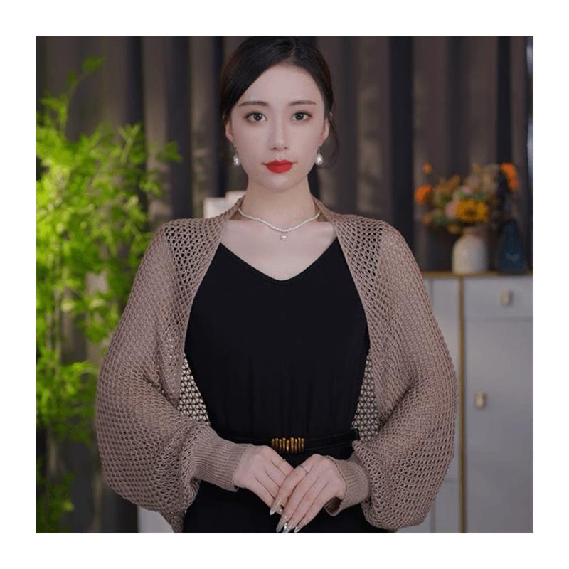 새로운 블렌디드 여름과 가을 니트 숄 다재다능한 스타일 패셔너블한 여성용 롱