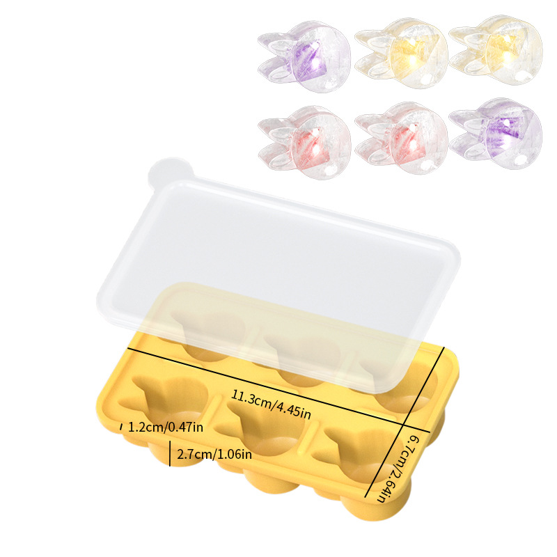 6 moldes de hielo, patas de gato, moldes de hielo, adorables moldes de hielo caseros, máquina de hielo anti-alimentado