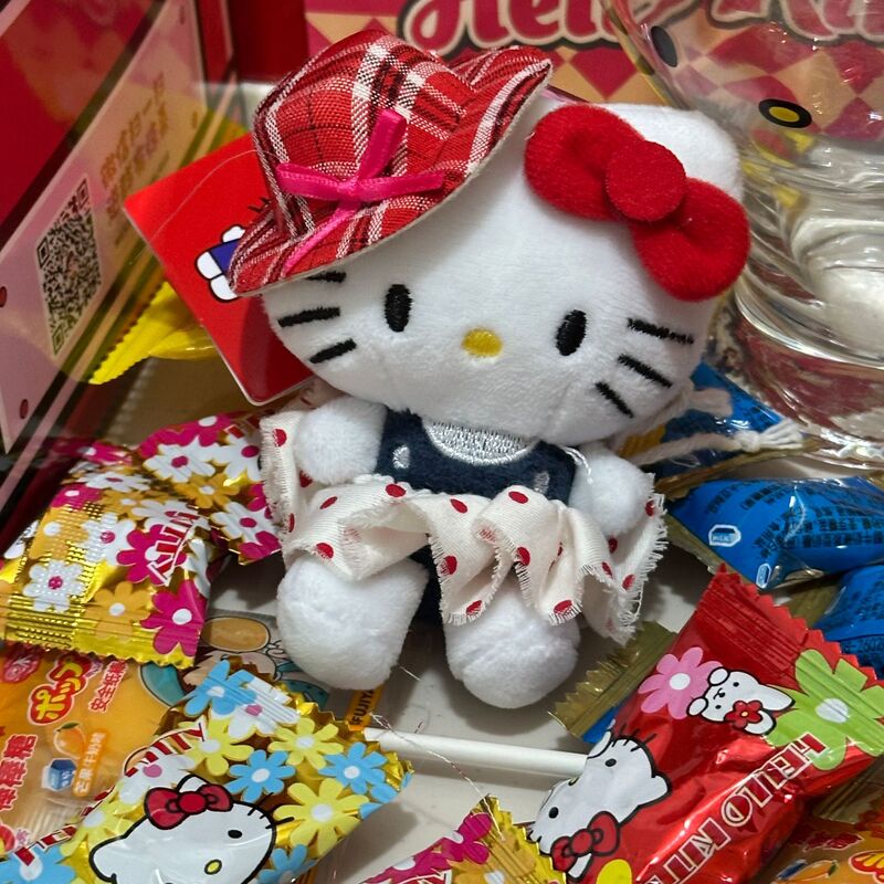 粉墨kitty小香风裙摆玩偶背包挂件ins风高级感精致挂饰爱心扣钥匙|undefined