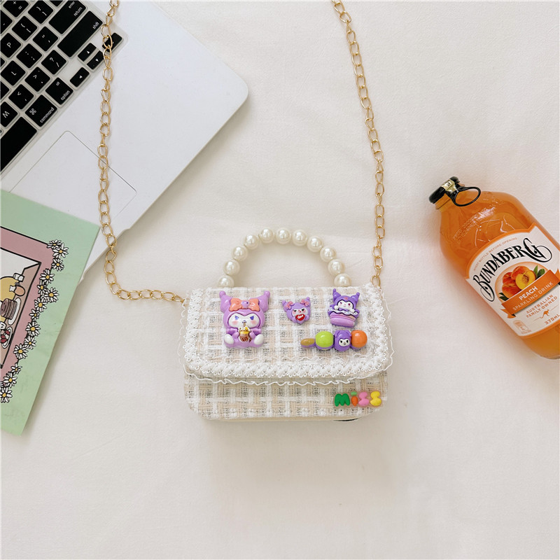 Bolso de las niñas de moda todo fósforo princesa bolsa de cadena 2023 Otoño e Invierno nuevos niños bolsa de mensajero niña bolso