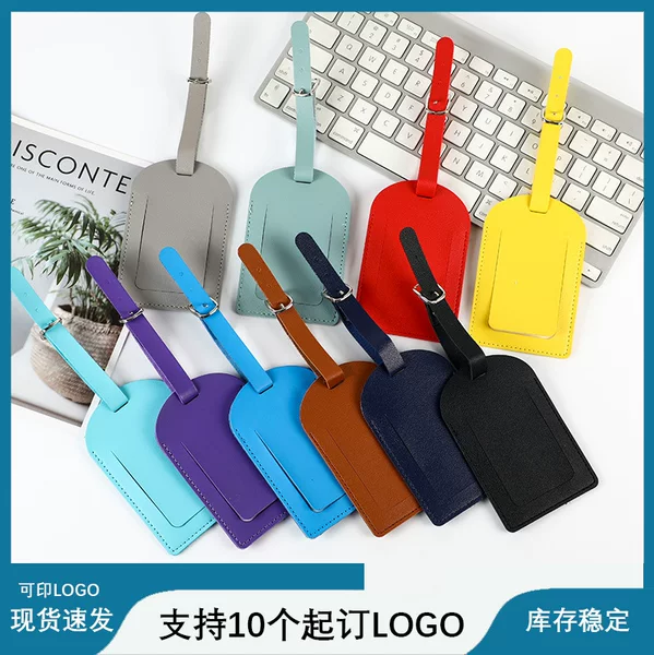 Wholesale In-Stock Multi-Color Pu Faux Leather Boarding Pass Card Holder, Customizable with Logo, with Lanyard and Strap, Card Paper Luggage Tag