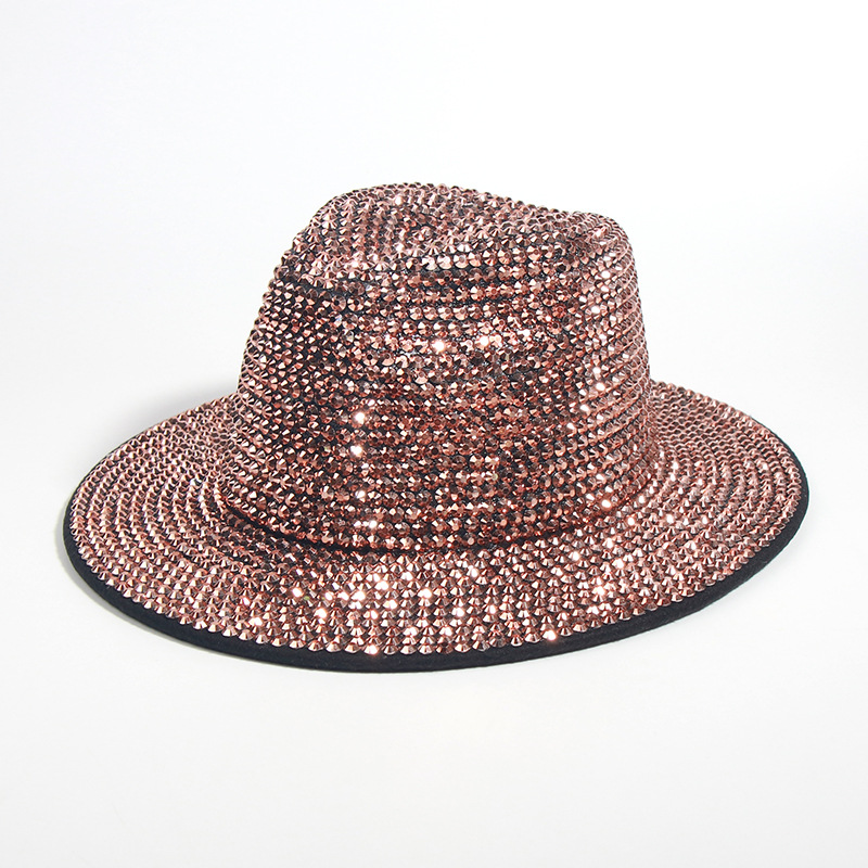 Comercio exterior europeo y americano personalidad gorra de clavos gorra de clavos gorra de diamante gorra de pescador estilo de escenario gorra de balde de fiesta gorra