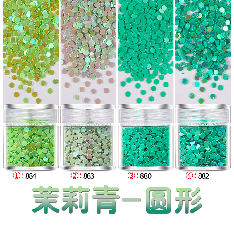 Cross-border matte shaped beads 2mm nail decoration patch handmade DIY material glitter powder manufacturers wholesale