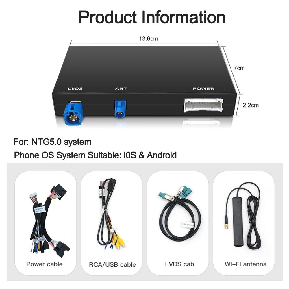 Cross-Border Suitable for Mercedes-Benz Ntg 5.0 System Wireless Carplay Android Auto Decoder