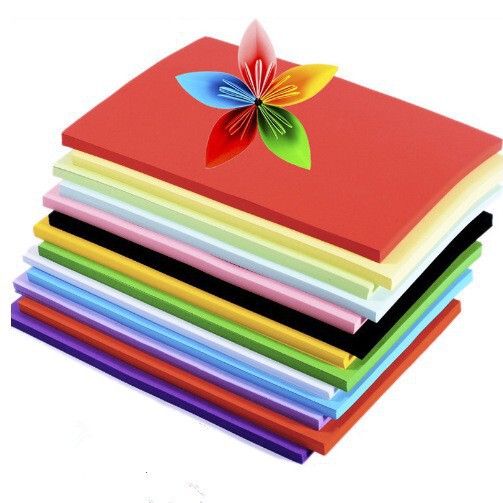 Square Colorful Kidsren's Origami Mixed 10 Colorfuls Handmade Colorful Paper Colorful Handmade Paper Kindergarten Origami Paper Cutting