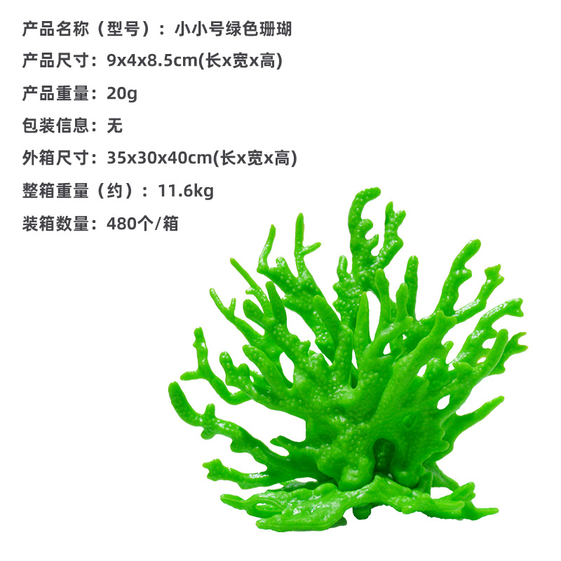 Coral verde pequeño