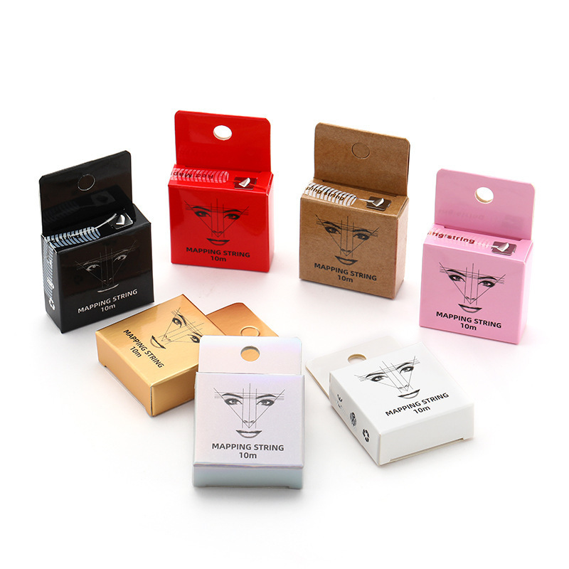 Wholesale Eyebrow Ruler with Ink Pattern Embroidery, Eyebrow Positioning Line, Auxiliary Eyebrow Ruler, Eyebrow Mapping Line Box Ruler, Beauty Tools