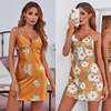 Yao Ting new pattern Borneol silk camisole pajamas lady summer sexy Sunlight flowers and plants Home Furnishings Manufactor wholesale