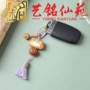 生肖虎爱心木质卡通吊坠