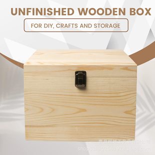 Pine flip wooden box vintage jewelry storage box desktop wooden sundries storage box hand gift box wholesale