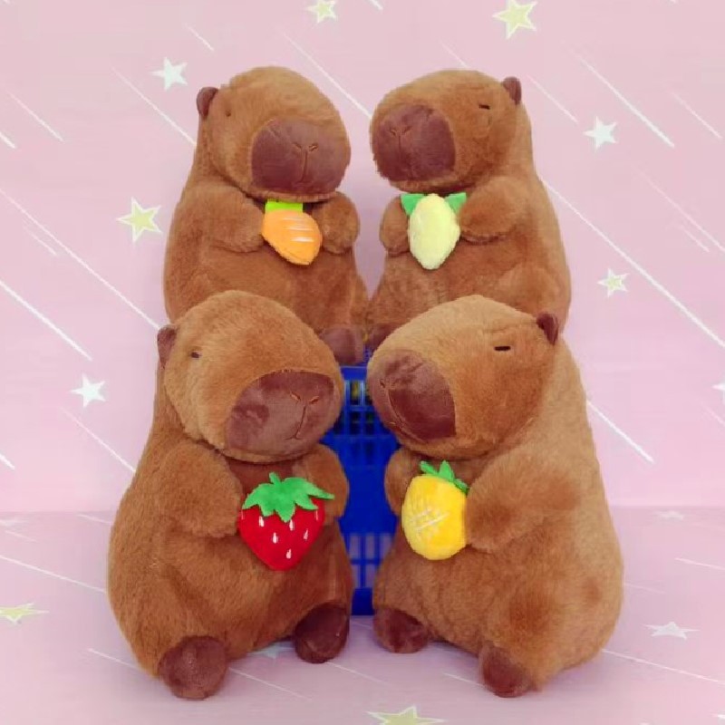 Juguetes de peluche lindos muñecas de frutas almohada muñeca agarra muñeca boda tira muñeca de tela muñeca estand juguetes regalos