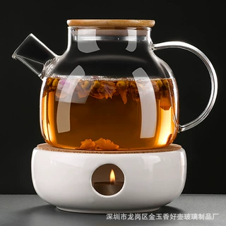 蜡烛加热煮茶器玻璃水果茶壶温茶炉煮茶炉餐厅酒店花茶煮茶壶