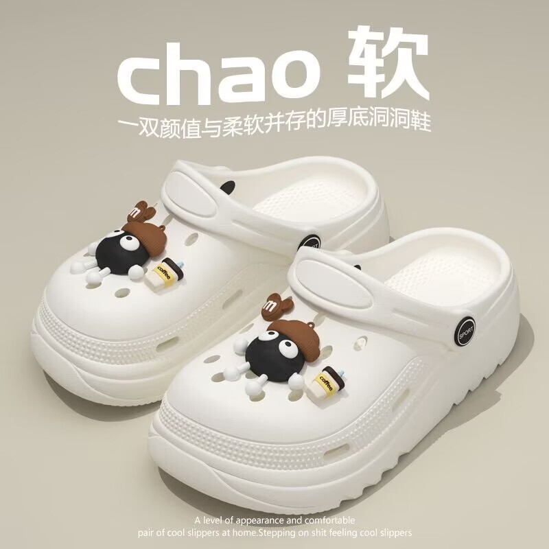 Certified Lightning Warehouse Clog Shoes for Summer Outdoor Wear, with a comfortable feel, thick soles, height-increasing, non-slip, odor-resistant, beach closed-toe slippers Certified Lightning Warehouse Clog Shoes for Summer Outdoor Wear, with a comfortable feel, thick soles, height-increasing, non-slip, odor-resistant, beach closed-toe slippers