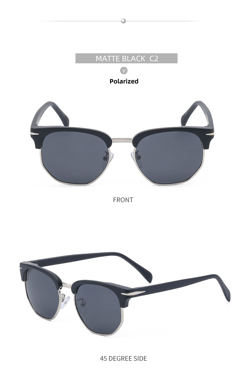 Retro Tac Cat Eye Full Frame Men's Sunglasses display picture 2