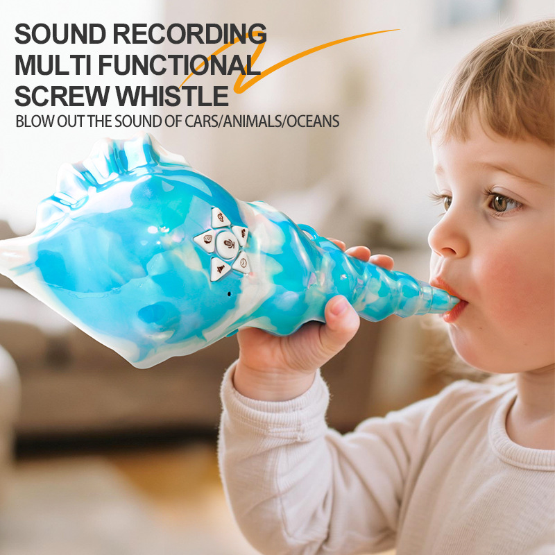 Cross-border blowing of horns, conch shells, rallying calls, simulated sound effects, whistling, trumpet blowing, exercises to increase lung capacity, sound-mimicking toys