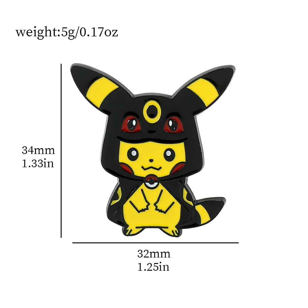 Милая креативная брошь Пикачу, Pokemon мультфильм аниме Pokémon окружение домашнее животное эльф аксессуары