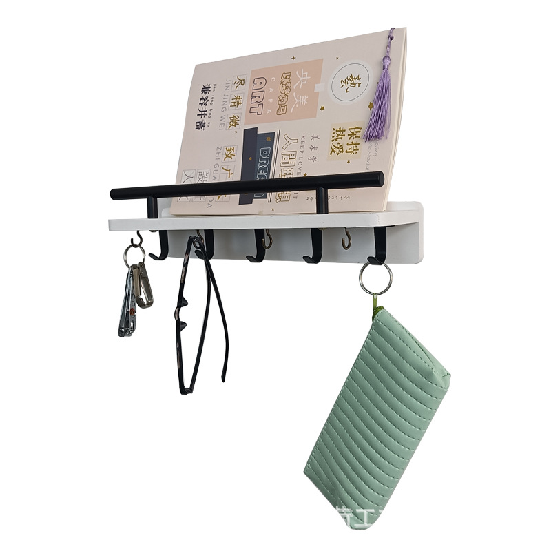 Amazon sala de estar colgante de madera pared colgante de pared estante de almacenamiento colgante de llaves de puerta de entrada marco de madera