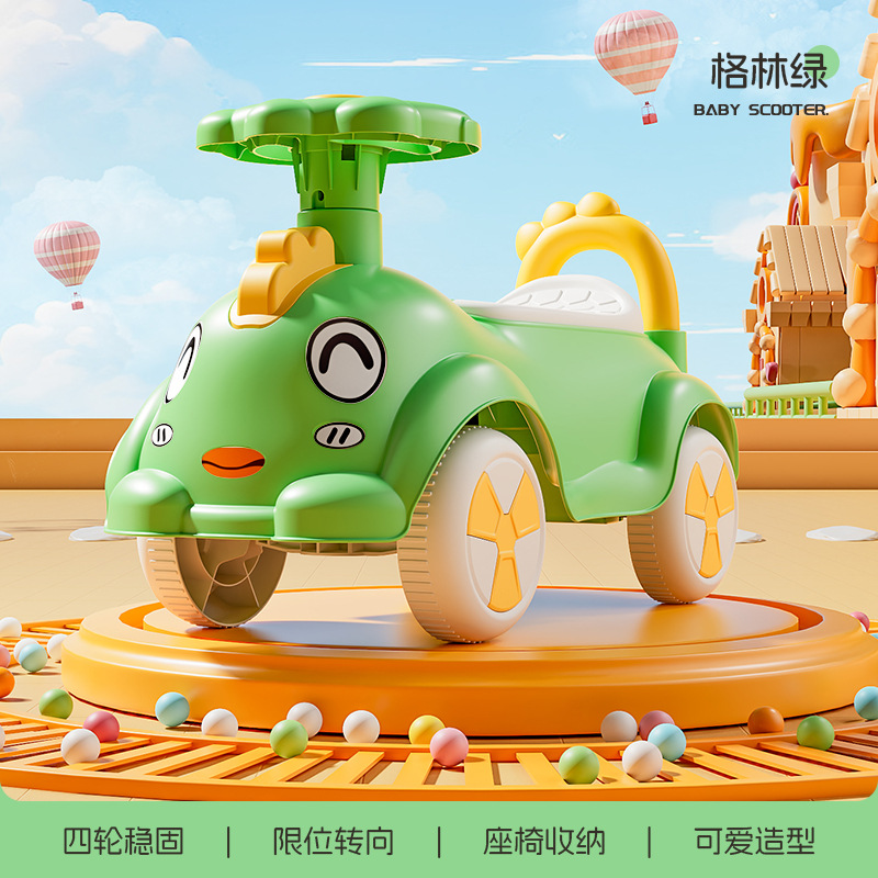 Patinete para niños de 1 a 4 años, patinete para niños pequeños, bicicleta de equilibrio para bebés sin pedales, patinete de cuatro ruedas para niños. image 22