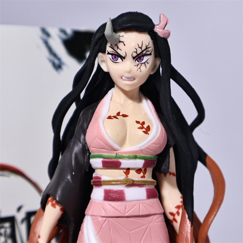 鬼滅の刃アニメフィギュア卸売暴走竈門禰豆子二次元トレンディモデル装飾品フィギュア工場|undefined