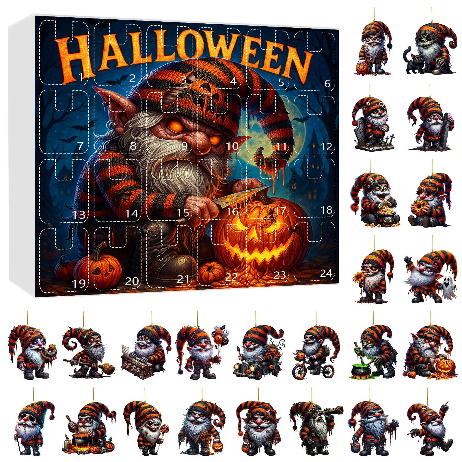 Трансграничная креативная слепая коробка на Хэллоуин, рождественская елка, подвеска «Маленький дьявол», вечерние украшения на Хэллоуин