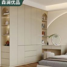 北京厂家定 制 露水河板材衣柜 现代环保 一门到顶极简 卧室衣柜