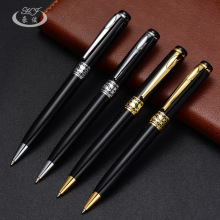 现货供应0.7浮雕圆珠笔 商务礼品可旋动油性金属笔可浮雕logo